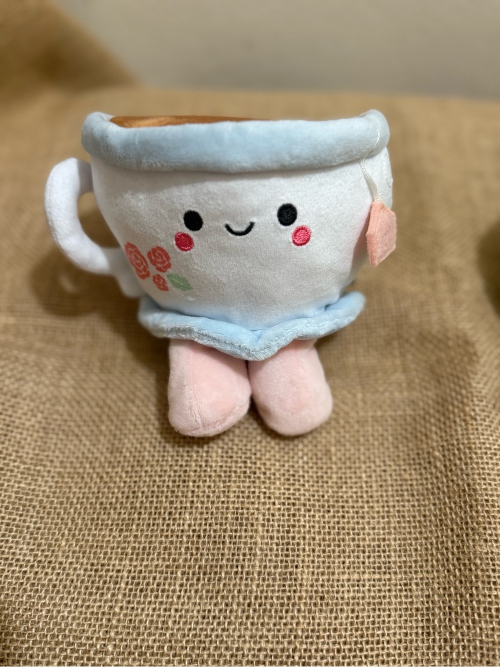 Hallmark Better Together Teacup and Macaron Cookie Magnetic Plush Pair, 3.5" - Picture 3 of 6